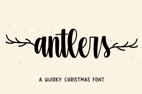 Antlers Font: A Charming Handwritten Typeface for Holiday Brands
