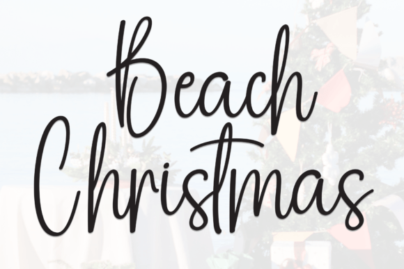 Beach Christmas: A Handwritten Font for Editorial Charm