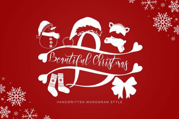 Beautiful Christmas Monogram: A Font for Every Seasonal Campaign