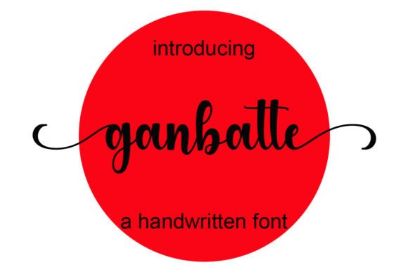 Bring Charm to Your Creations with Ganbatte Font