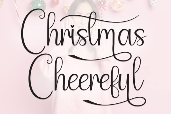 Christmas Cheereful: A Charming Handwritten Font for Crafters