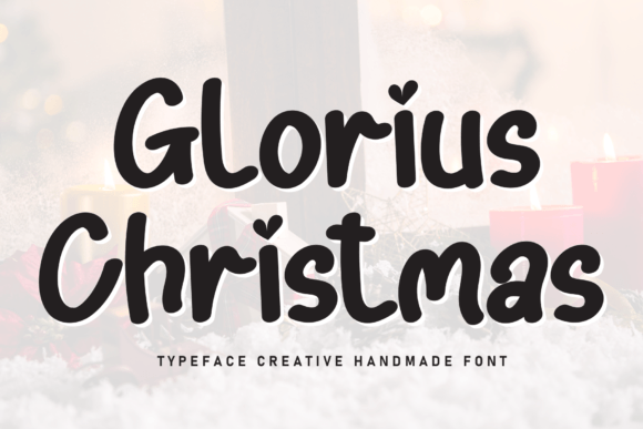 Glorius Christmas Font in Real Branding Projects
