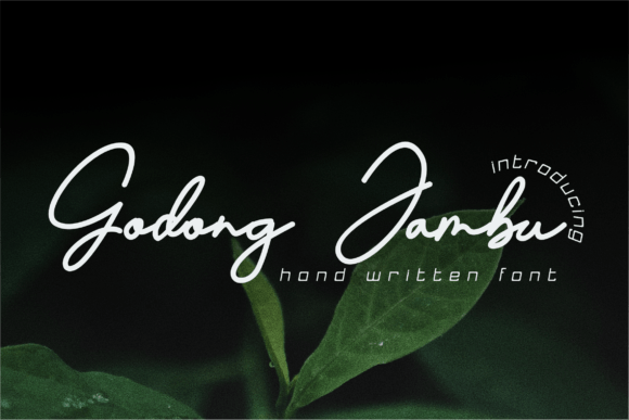 Godong Jambu: A Playful Handwritten Font for Creative Branding