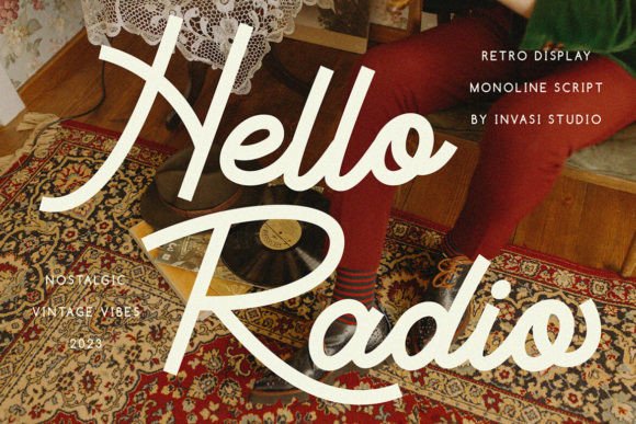 Hello Radio Font: A Vintage Script for Creative Makers