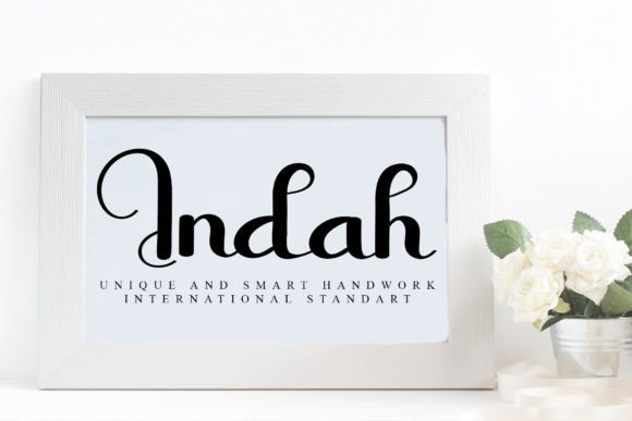 Indah Font: The Handwritten Touch for Your Crafted Products
