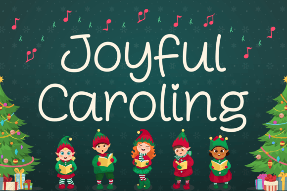 Joyful Caroling: A Festive Handwritten Font for Your Projects