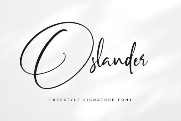 Oslander: A Signature Font for Creative Projects