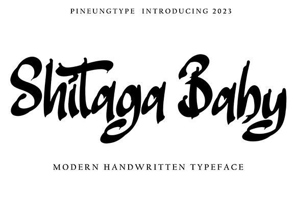 Shitaga Baby: A Handwritten Font for Authentic Brand Stories