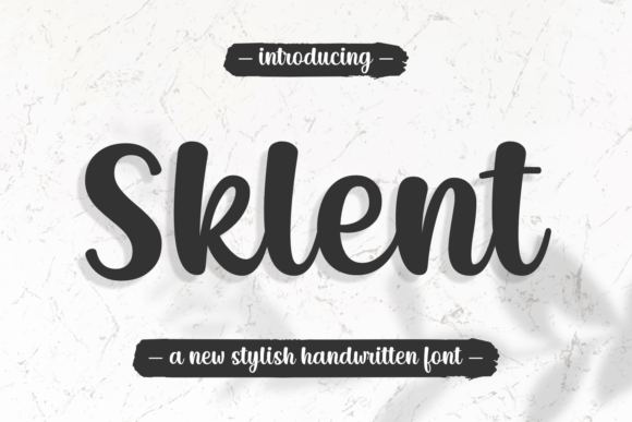 Sklent: A Handwritten Font Built for Modern Brands