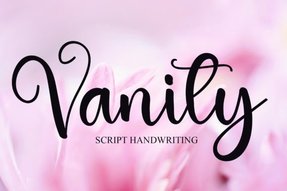The Vanity Script Font: Elegance for Your Crafted Products
